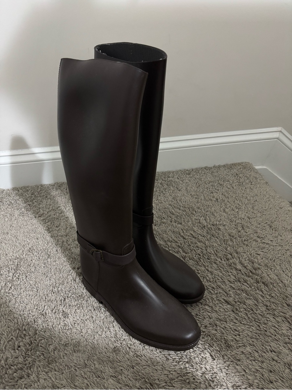 Classic Women's Tall Rubber Boots - Dark Brown